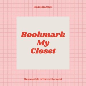 Bookmark my closet. Shop now or later! ❤ 🤍